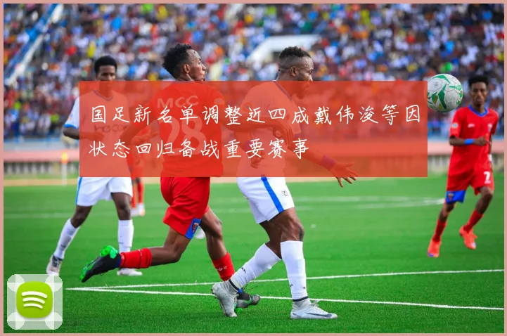 国足新名单调整近四成戴伟浚等因状态回归备战重要赛事