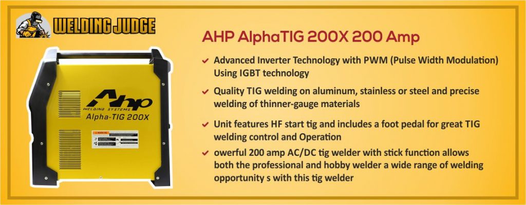 AHP AlphaTIG 200X details